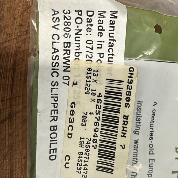 NWT Garnet Hill Grey Haflinger Boiled Wool Slippers 7 - Picture 10 of 12